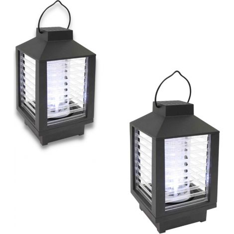 venteo - Lot de 2 - Lampe Zapper Portable Anti-Nuisibles - Portable, sans fil - Fonctionne avec piles