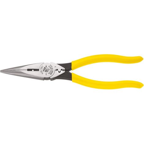 Pince à sertir à long bec, durcie par induction et plus lourde pour une puissance de coupe accrue, 20,3 cm (1/5)