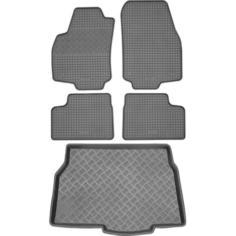 Juego de alfombrillas de goma para coche y maletero para Opel Astra III H Hatchback (2003-2014).
