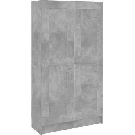 Book Cabinet Concrete Grey 82.5x30.5x150 cm Engineered Wood vidaXL