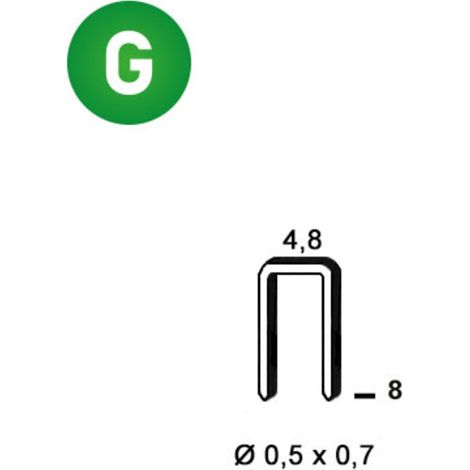 Agrafes U-08 galva