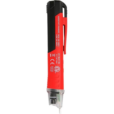 Probador/detector de voltaje UT12D con linterna, 24 V - 1000 V CA (1/4)