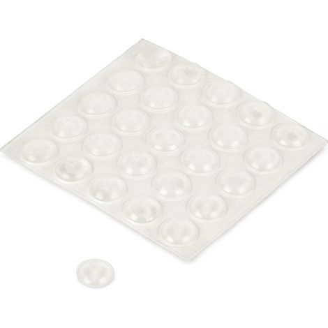 Arrêt de porte Style fonctionnel Fabriqué en plastique Finition verre transparent Mesures 772mm Système de fixation 50 unités - talla (1/2)
