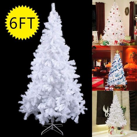Costway – Sapin de Noël artificiel 180 cm – PVC écologique avec support en métal – Installation rapide et rangement peu encombrant (1/5)