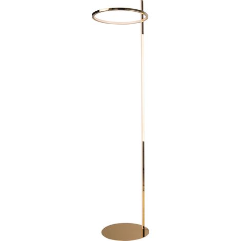 Lampada da terra LOZANNA anello LED 27W oro Maxlight (1/4)