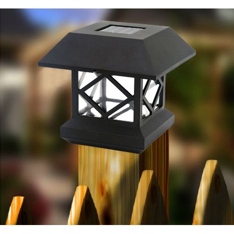 Lumière blanche lumineuse de chapeau de poteau extérieur de lumière LED lumineuse pour le jardin clôturé de plate-forme