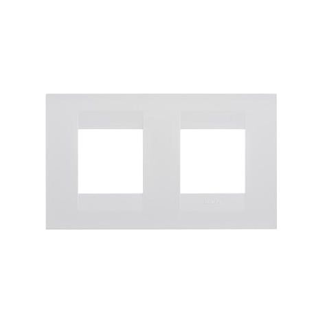 PLAQUE GEO INT. 2+2P H BLANC CRÈME GEWISS GW16423TB