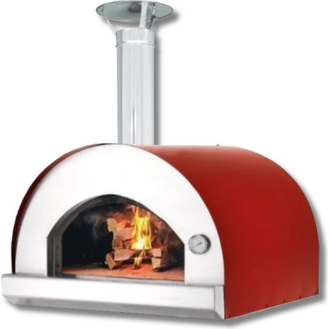 Forno a legna per pizza da esterno a cottura diretta in acciaio