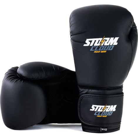 Gants de boxe StormCloud Rookie Noir/Blanc 14 oz (1/5)