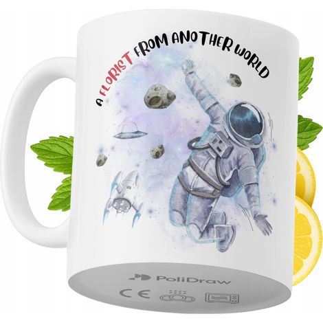 Tazza divertente e umoristica per fiorista, ideale per caffè e tè, con grafica e testo divertenti. Perfetta per compleanni, onomastici e festività. Tazza premium per occasioni speciali, per casa, uffi