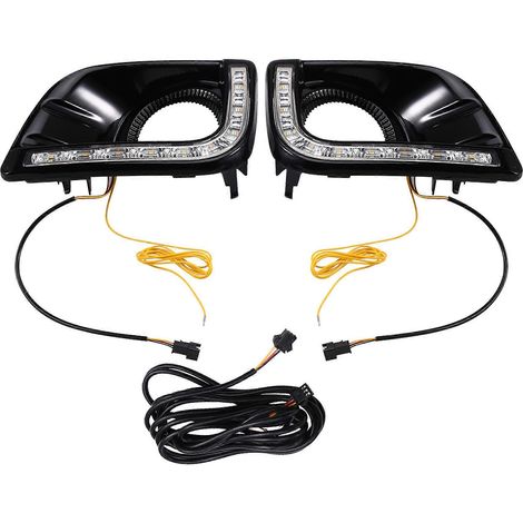 LED-Tagfahrlicht für Toyota Prado 2010–2013, dynamische Blinker, automatische Tagfahrlichter, blaue Nebelscheinwerfer, JXLGV (1/5)