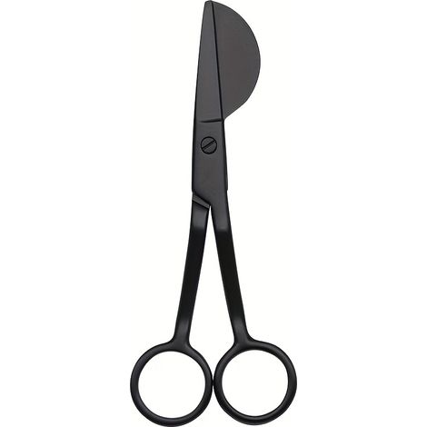 1 paire de ciseaux de tailleur professionnels pour moquette, ciseaux « Pelican Duckbill » en acier inoxydable pour la coupe des poils de moquette et la broderie, noir (1/5)