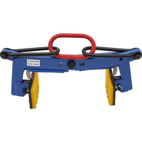 Pince de levage en pierre, construction en acier durable, taille d'ouverture réglable, Bleu, 300 Kg (1/2)