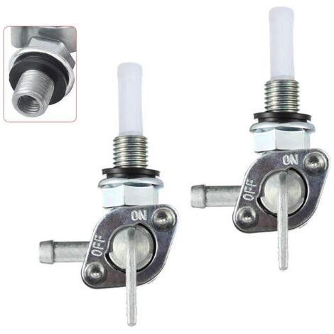 Lot de 2 M10 x 1.25 Robinet de Réservoir d'Essence groupe électrogène à essence, Pompe à Essence Valve de Commutateur de Carburant de Réservoir de Gaz 950