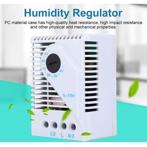 Hygrostat - Régulateur D Humidité Mécanique - Pour Déshumidificateur Humidificateur Serre Ventilateur - 1 Pièce (1/5)