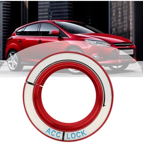 Anneau décoratif pour clé de contact Ford Focus avec finition lumineuse (rouge) (1/5)