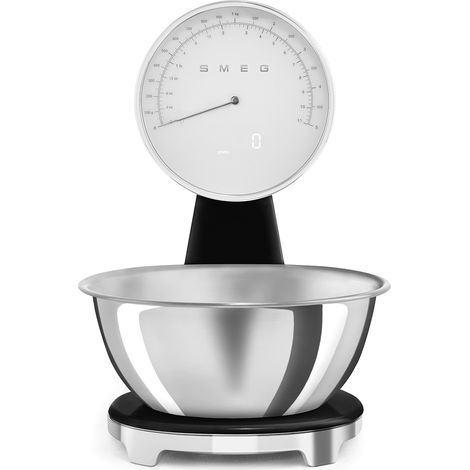 SMEG Balance de cuisine 5 kg Noir Brillant - Années 50 - KSF01BLWW