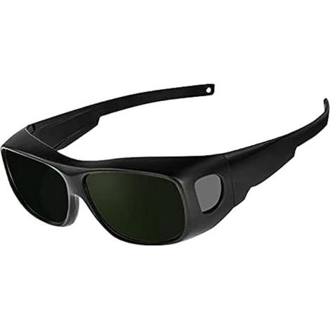 Schweißerbrille, Rundumschutzgläser für Schweißarbeiten, kratzfest, UV-Schutz. (1/5)