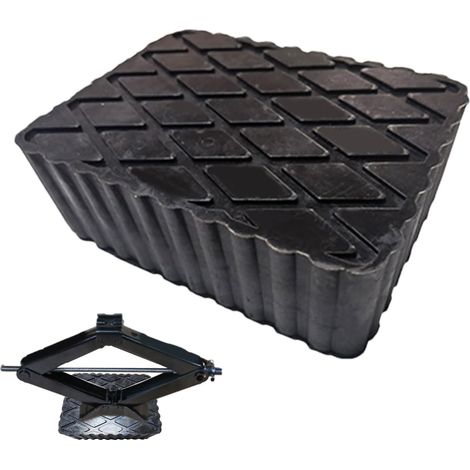 Blocs de Levage de Voitures - Tampon de Levage pour l'automobile - Blocons de Support de Chariot de Caoutchouc carré pour Le Camion mécanique de remorquage des véhicules Motorhome (1/5)