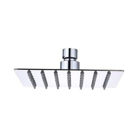 SOFFIONE DOCCIA INOX QUADRO 15X15 CM GROENLANDIA