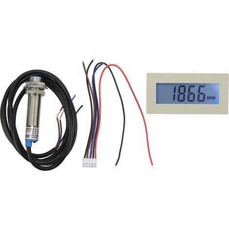 Motor Tachometer LCD pour la vitesse de moteur – Compatible avec les CNC et tondeuses, distance de mesure de 10mm (1/5)