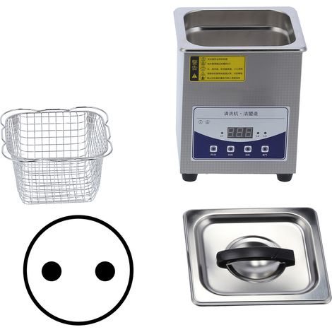 Nettoyeur Ultrasonique 2L Mini Machine de Nettoyage pour Bijoux, Dentaire et Quincaillerie - JP-010TEU, Prise UE 220V, Lavage Haute Fréquence (1/5)