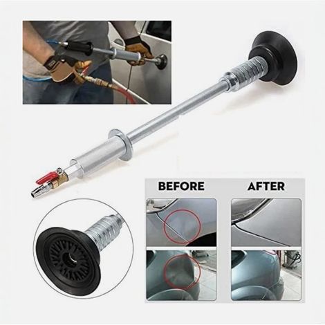 Outil de débosselage pneumatique à marteau, ventouse pneumatique, extracteur pour réparation extérieure automobile sans travaux de carrosserie ni peinture. (1/5)