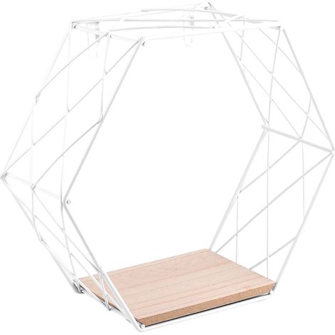 Étagère Murale Grille Nordique - Support Géométrique En Fer Pour Décoration Maison Bureau - Design Creux Robuste - Lot De 1 (1/5)