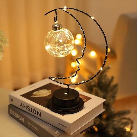 Lampe Lune LED USB Personnalisée DIY Veilleuse Décoration Chambre Cadeau (1/4)