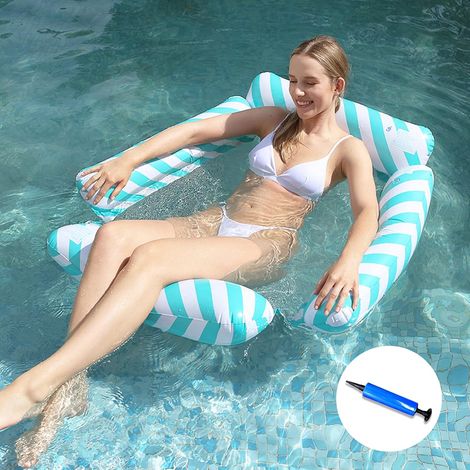 Matelas gonflable pour adultes, tapis de bain gonflable avec pompe à air