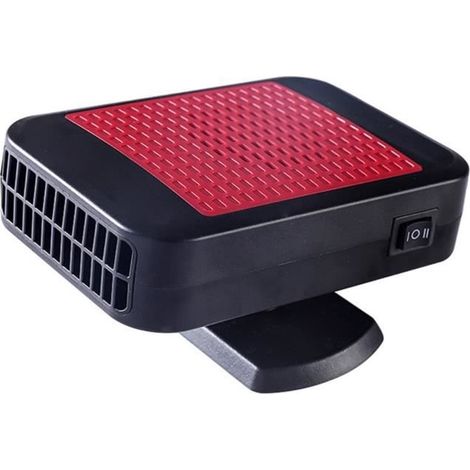 SUPER Chauffage Voiture Puissant Allume Cigare Portable Rapide Dégivrage Ventilateur 24V Rouge (1/4)