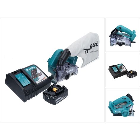 Sega diamantata a batteria Makita DCC 500 RG1 125mm 18V Brushless + 1x batteria 6.0Ah + caricabatterie