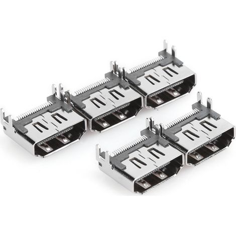 Lot de 5 connecteurs de port HDMI de rechange compatibles avec la console de jeux Sony PlayStation 4. (1/5)