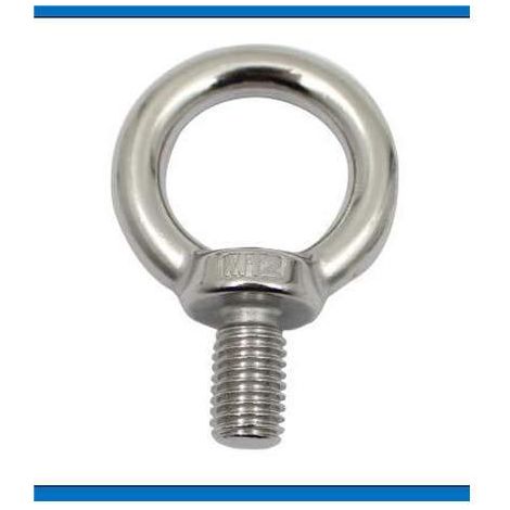 MINKUROW Bulloni a occhiello M10 Bulloni a occhiello Anelli di sollevamento ad occhiello Viti filettate Acciaio inossidabile 316 per legare la corda fai da te 1 pz (1/5)