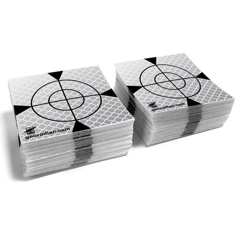 Set di 100 fogli di telemetro 40 mm x 40 mm bianchi (1/4)