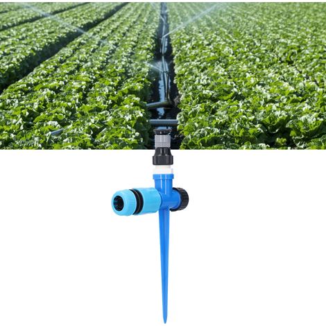 1/2" 360° drehbarer ABS-Rasensprenger mit Erdspieß für Obstbäume, Gärten und Gewächshäuser (1/5)