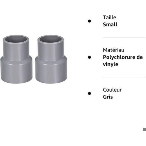 Réducteur PVC - 40 mm x 32 mm - Pour Systèmes De Drainage Et D'Évacuation - Lot De 2 (1/4)
