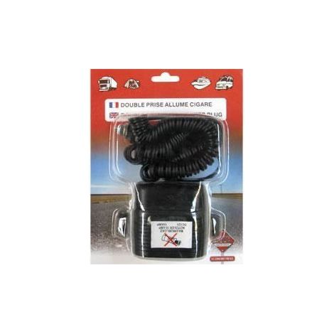 Double prise allume-cigare 12V sur socle (1/2)