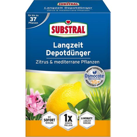Substral Langzeit Depotdünger für Zitrus & Mediterrane Pflanzen - 750 g (1/5)