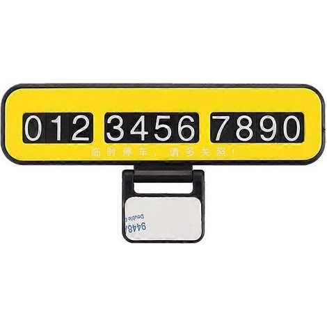 Décoration pour voiture. panneau de stationnement temporaire avec numéro de téléphone. SUV. fourgonnette (1/5)