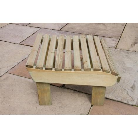 Zest Lily Wooden Relax Foot Stool Garden Chair Seat Foot Rest (1/2)