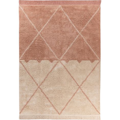 Tappeto in Cotone Mylen 225 Crema e Rosa Antico (1/4)