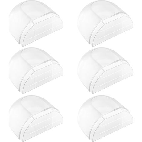 6 Stück Türstopper für den Innenbereich, selbstklebende Türstopper, Bodentürstopper, transparente Türstopper für alle Hartböden, Türstopper (1/5)