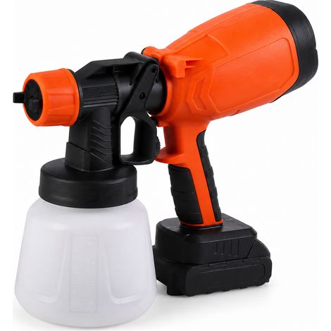 Portable Electric Paint Spray Gun Battery Orange (1/5)