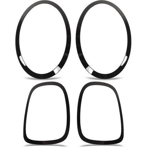 [NIEMALS VERWENDET]  Glänzend schwarze Scheinwerfer-Rücklicht-Surround-Abdeckung für F55 F56 F57 One Cooper S JCW 2014+