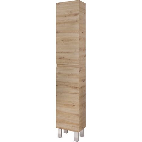 ONDEE ZEN - Colonne de rangement à poser LILA - 30 cm - Finition : Bois - 2 Portes (1/3)