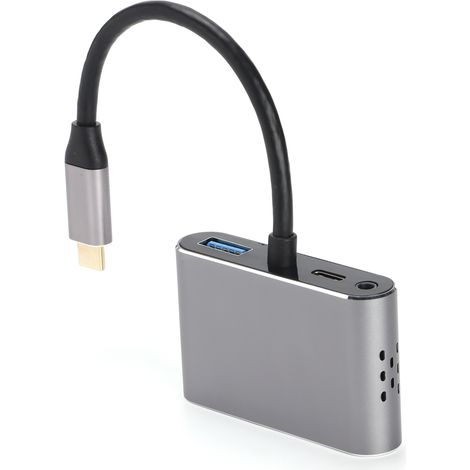 Station d'accueil 5 en 1 Interface multimédia haute définition 4K 30 Hz VGA USB 3.0 Station d'accueil d'extension (1/5)