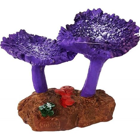 Trade Shop - Corallo In Resina Ornamento Per Acquario Colorato 11.5x7.5x8.5 Cm Decorazioni -
