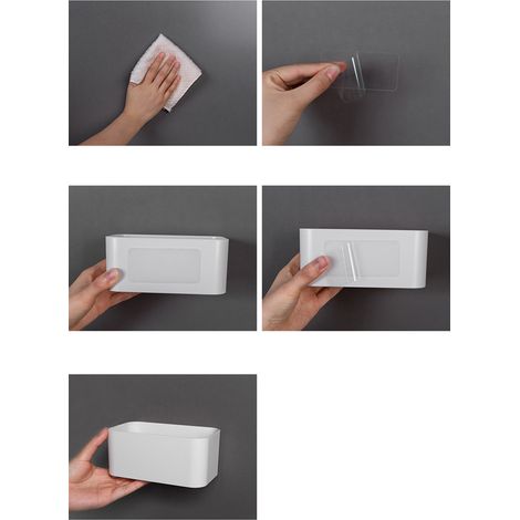 Aufbewahrungsbox für Fernbedienungen, kreativer Wand-Handyhalter, multifunktionales Ablageregal für Küche und Bad. (1/5)