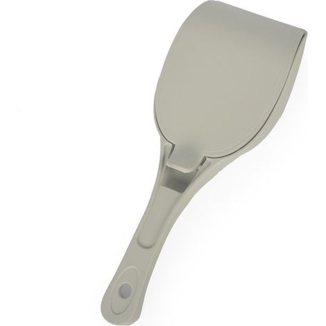 Qcwwy Katzenstreuschaufel, ergonomischer Griff, Feinmaschenfiltration mit Deckel, ideal für Katzen und Hunde, Rosa (Grün).